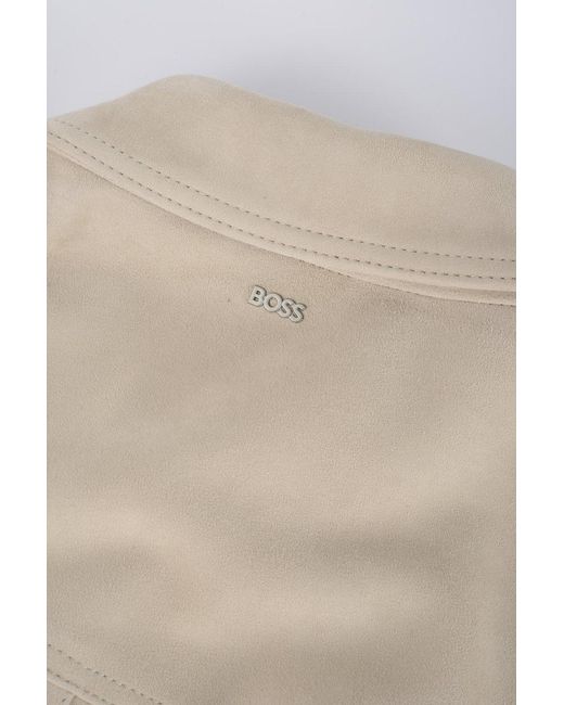 Boss Natural C Molot Leather Jacket for men