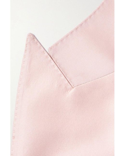 Tom Ford Pink Atticus Wool Silk Jacket for men