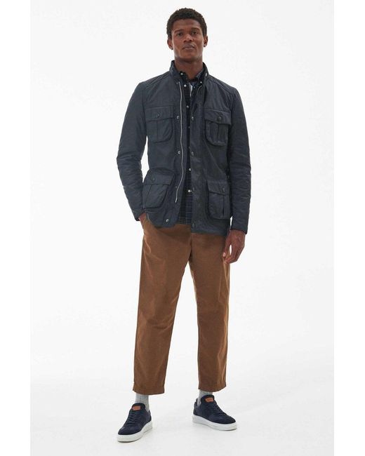 Barbour Blue Corbridge Wax Jacket for men