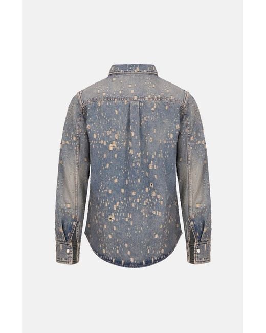 McQueen Blue Denim Shirt for men