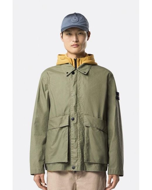 Stone Island Green S0290 Compass Jacket for men