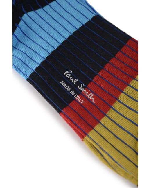 Paul Smith Blue Errol Stripe Socks