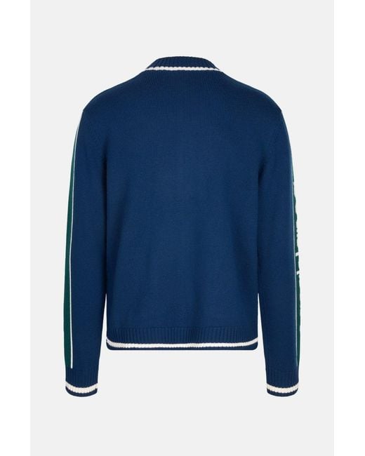 Casablanca Blue Pyramid Jacquard Jacket for men