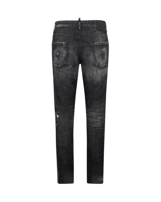 DSquared² Black Teddy Jeans for men