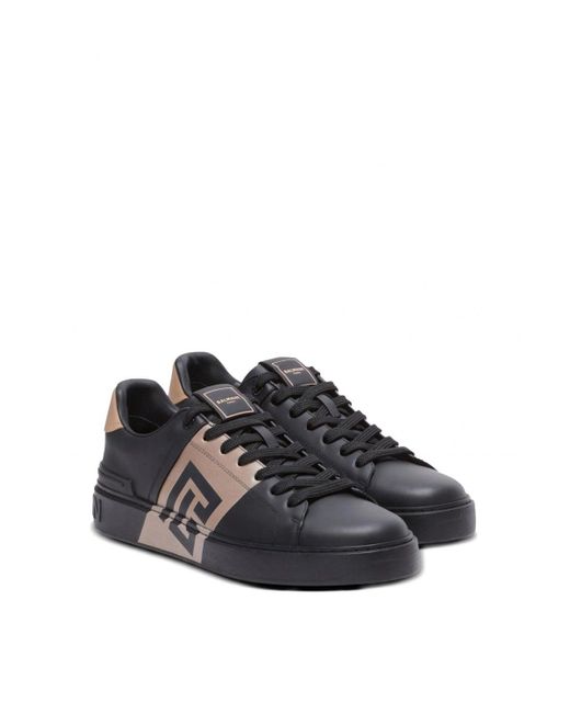 Balmain Black B Court Pb Sneakers for men