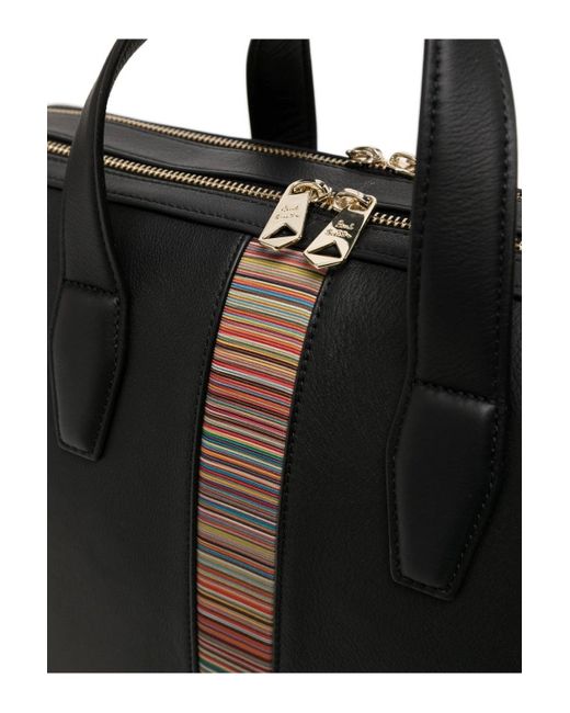 Paul Smith Black Double Zip Folio Bag for men