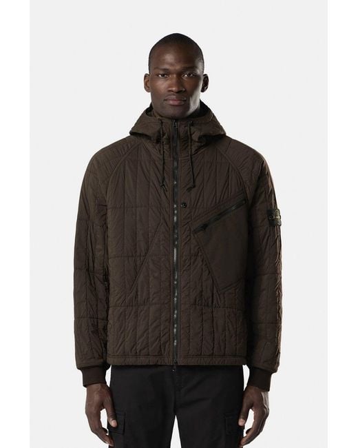 Stone Island Black Quilted 4100015 Jacket for men