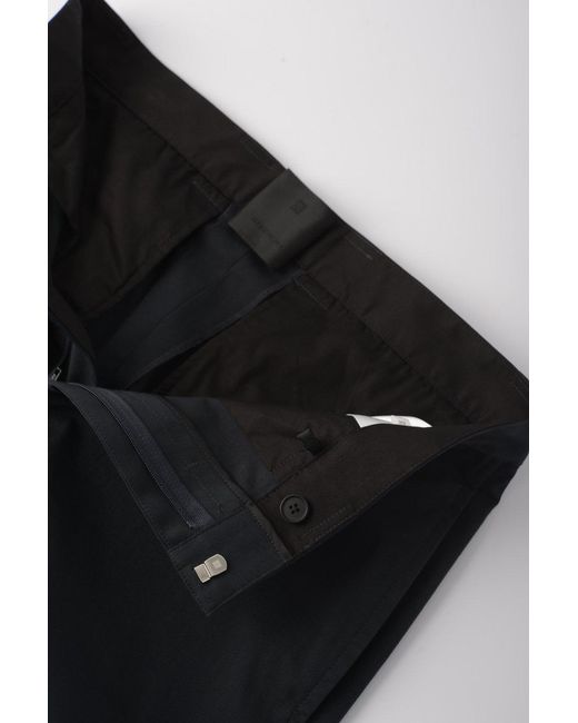 Givenchy Blue Straight Leg Cotton Trousers for men