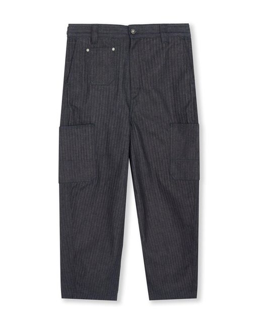Givenchy Gray Cargo Couture Seam Pant for men