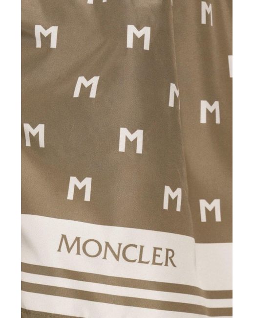 Moncler Gray Monogram Swimshorts for men