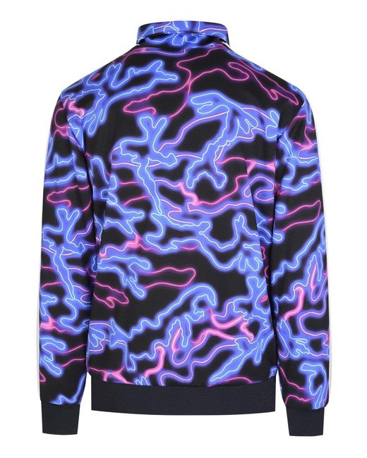 Valentino Blue Neon Print Track Top for men