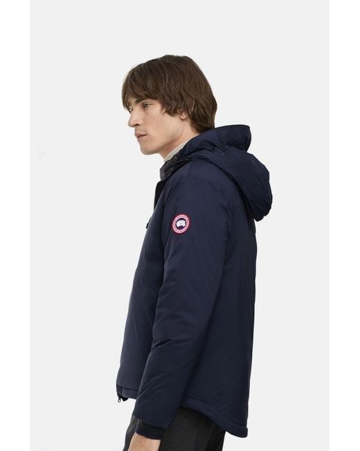 Canada Goose Blue Lodge Hooded Jacket for men