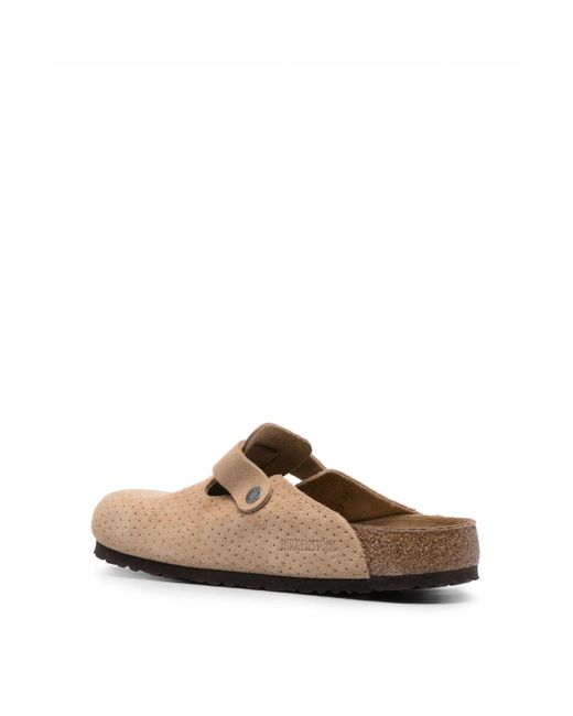 Birkenstock Brown Boston Bs Suede Clogs for men