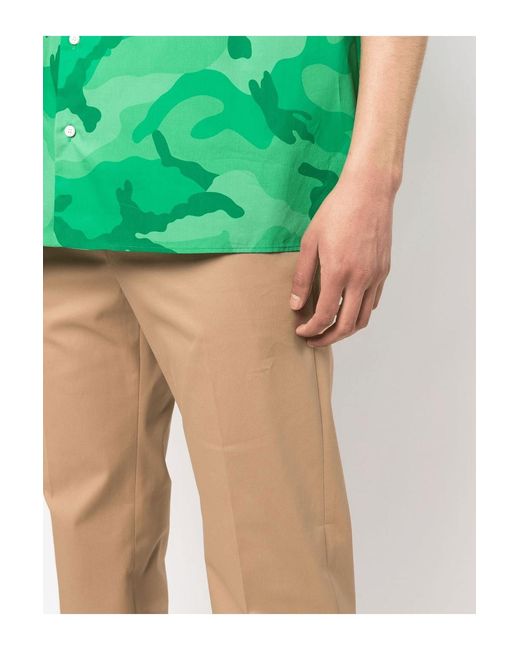 Valentino Natural Cotton Gabardine Pants for men