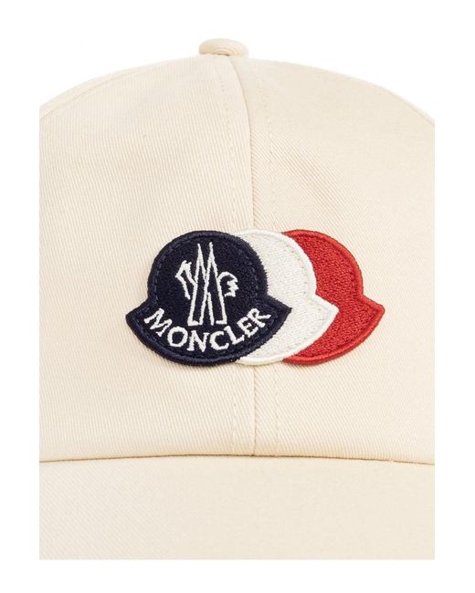 Moncler Natural Triple Logo Cap for men