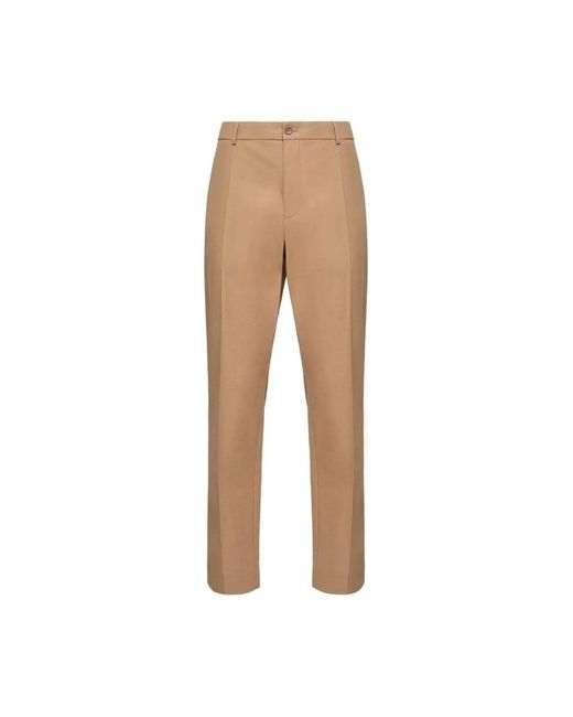Moncler White Cotton Trousers for men