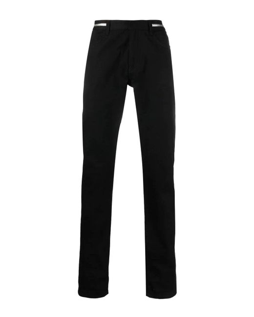 Givenchy Black 4g Zip Jeans for men