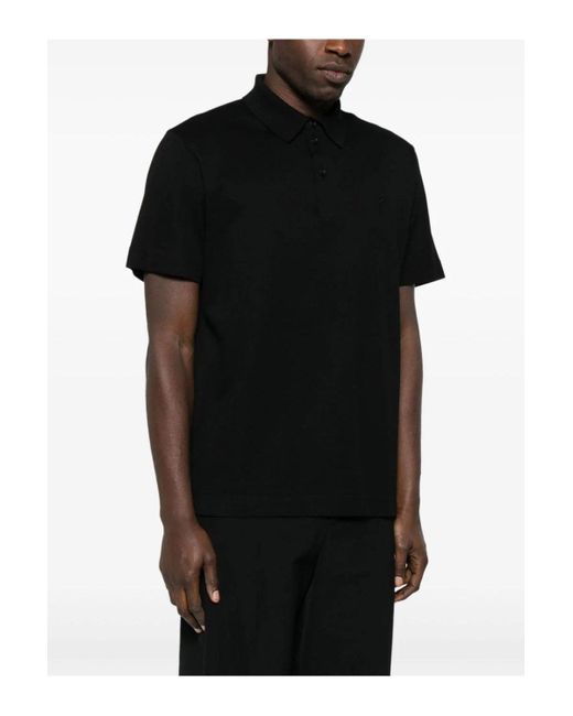 Givenchy Black 4g Cotton Polo Shirt for men