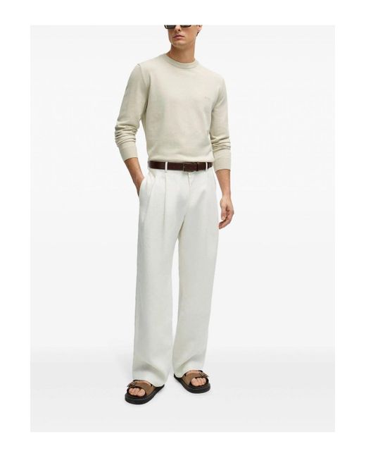 Boss White Pacas L Sweater for men