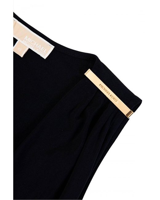 Michael Kors Black Mj Sl Pltd Shoulder Top for men