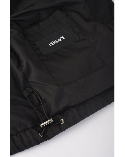Versace Black Down Jacket Vest for men