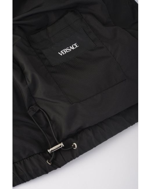 Versace Black Down Jacket Vest for men