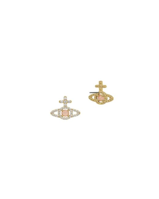 Vivienne Westwood Metallic Olympia Cz Earrings