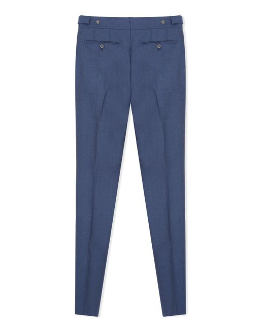 Tom Ford Blue Mohair Atticus Trousers for men
