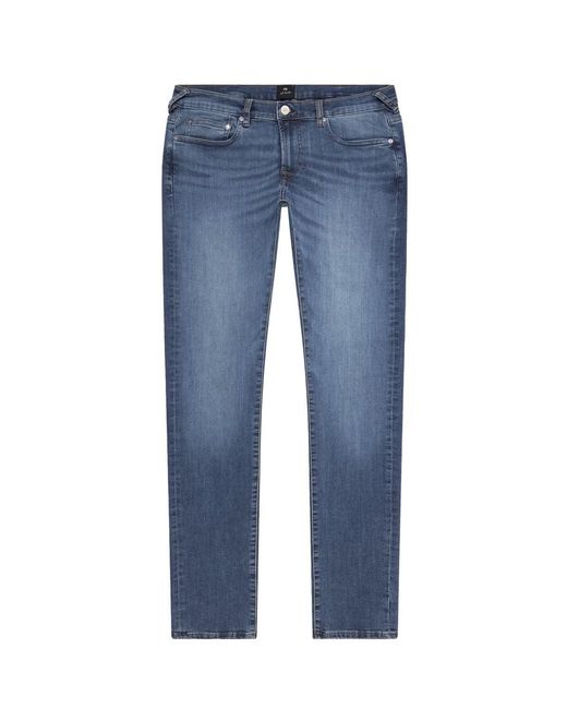 Paul Smith Blue Ps Tapered Washed Jeans for men