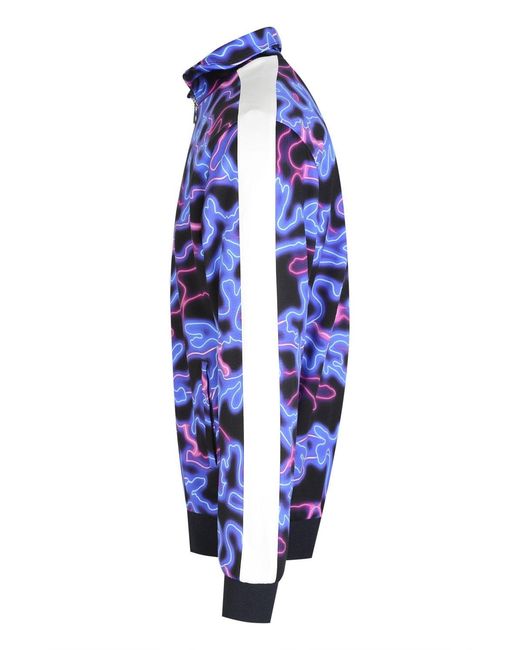 Valentino Blue Neon Print Track Top for men