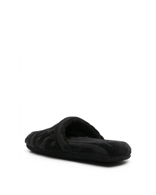 Versace Black Bath Slippers The for men