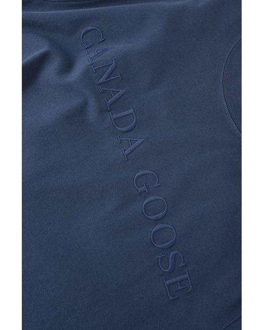 Canada Goose Blue Vantage T Shirt Embroidery Logo for men