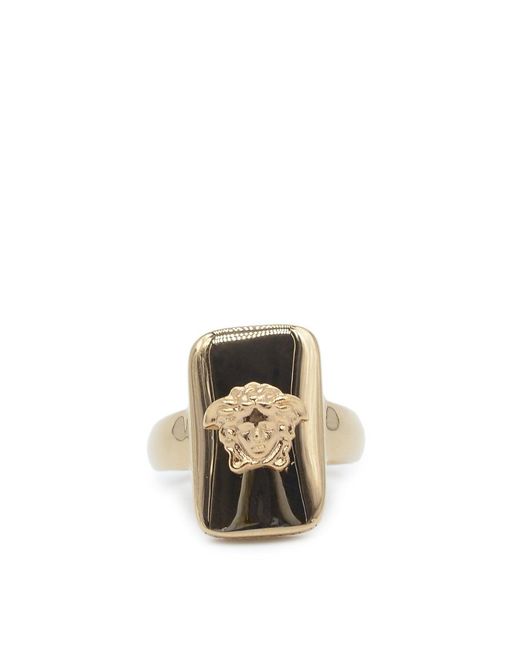 Versace Metallic Medusa Ring for men