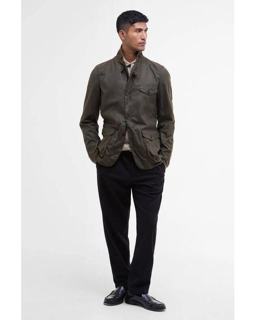 Barbour Black Beacon Sports Waxjacket for men