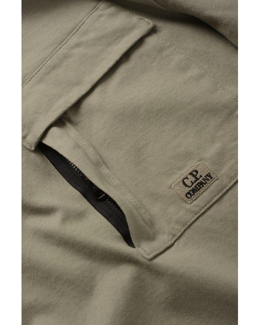 C P Company Gray 30/2 Mercerized Pocket T Shirt for men