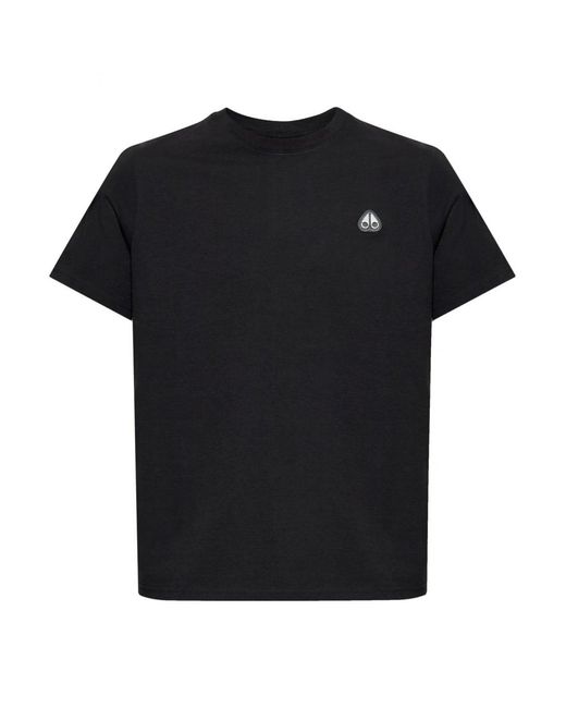 Moose Knuckles Black Crescent T Shirt for men
