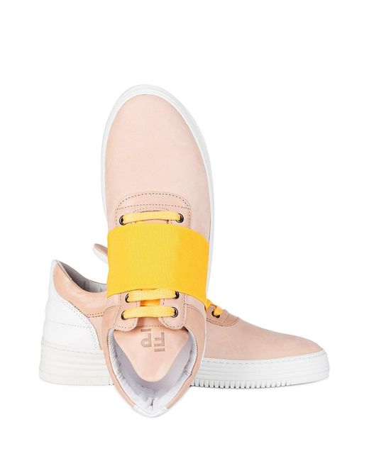 Filling Pieces Yellow Low Top Straps for men