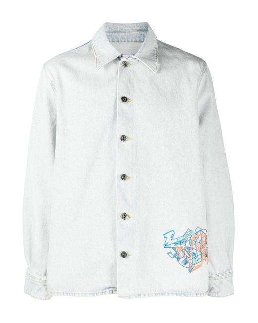 Off white shop black denim shirt