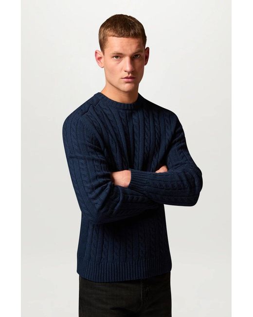 Belstaff Blue Westport Crewneck Sweater for men