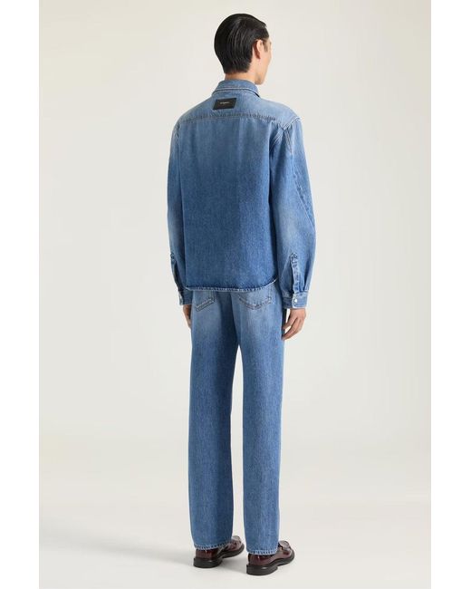 Givenchy Blue Couture Seam Shirt for men