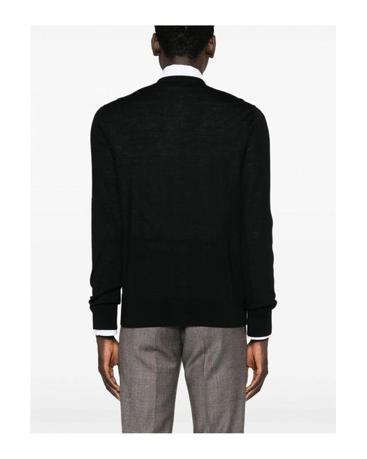 DSquared² Black D2 Wool Cardigan for men