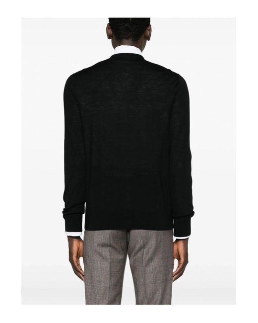 DSquared² Black D2 Wool Cardigan for men