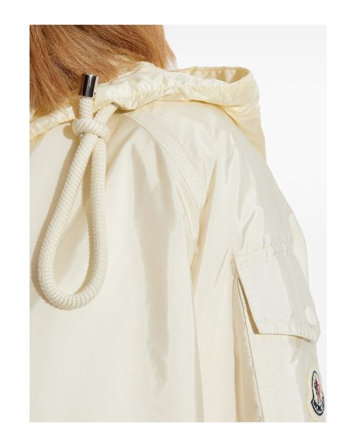 Moncler White Hooded Overshirt