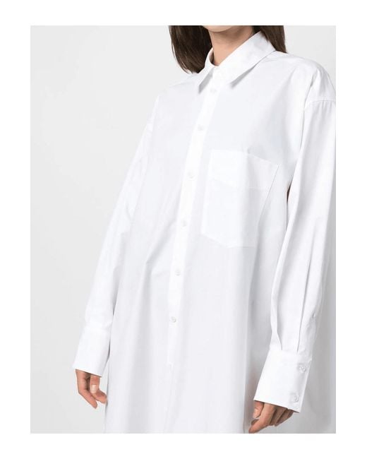 Palm Angels White Rhinestone Dress