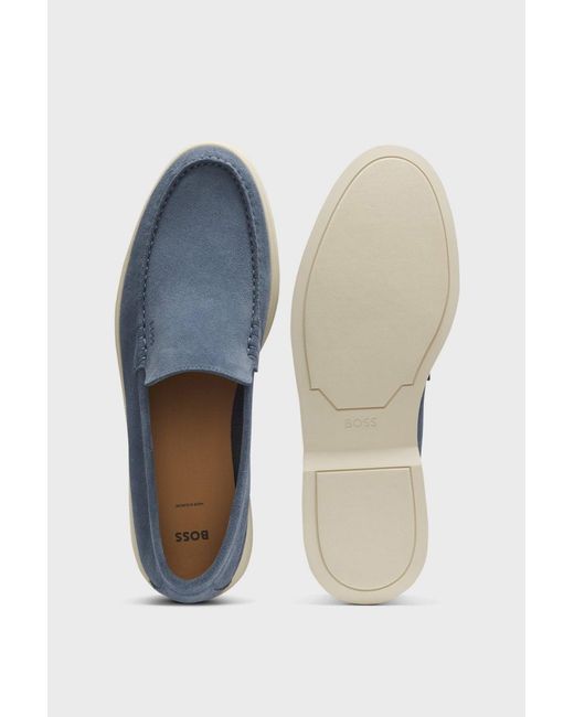 Boss Blue Sienne Loafers for men