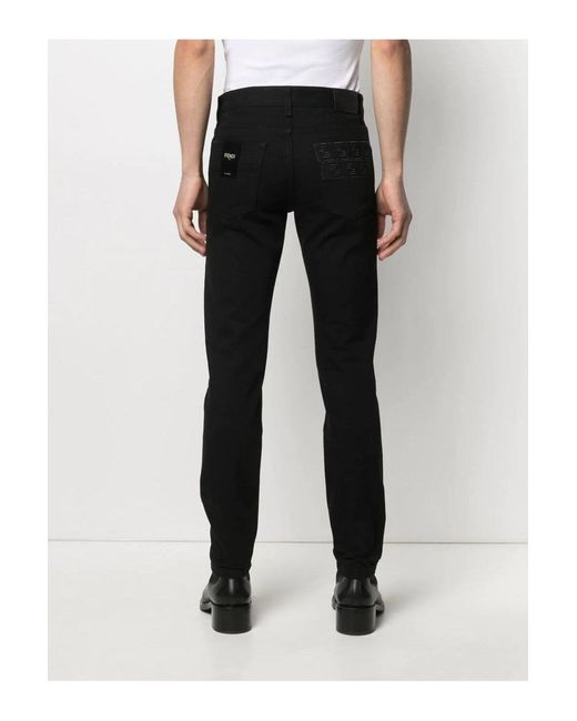 Fendi Gray Woven Fabric Trousers for men