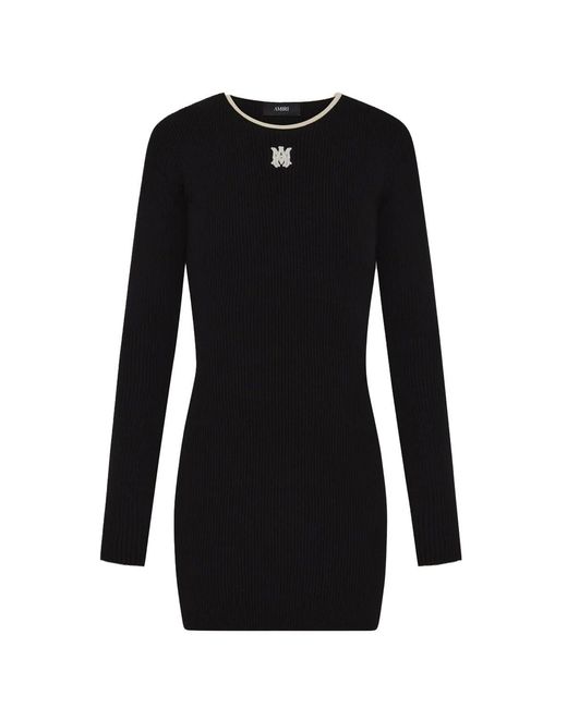 Amiri Black Ma Mini Dress