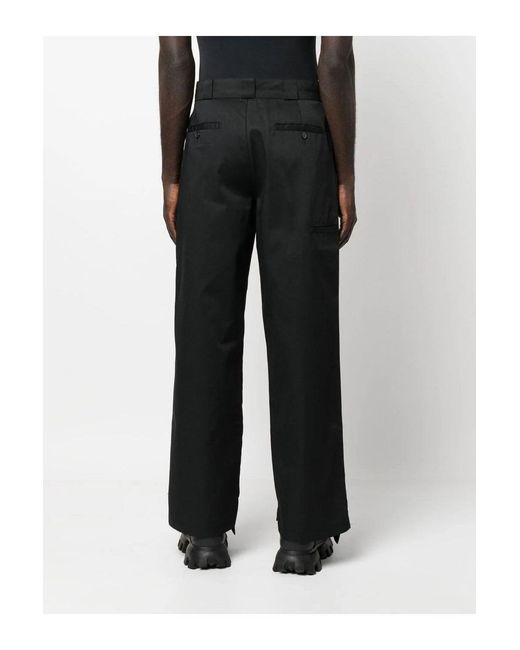Palm Angels Black Reversed Waistband Chino for men