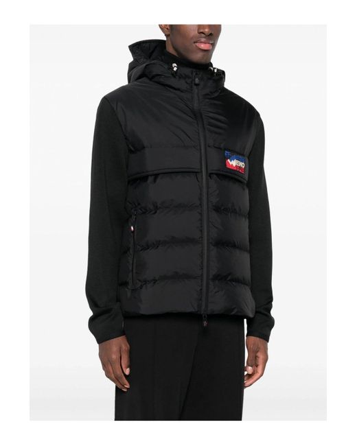 Moncler Black Rbw Logo Hybrid Jacket for men