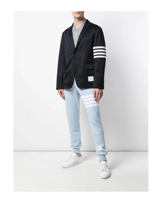 Thom Browne Blue Classic 4 Bar Sweatpant for men